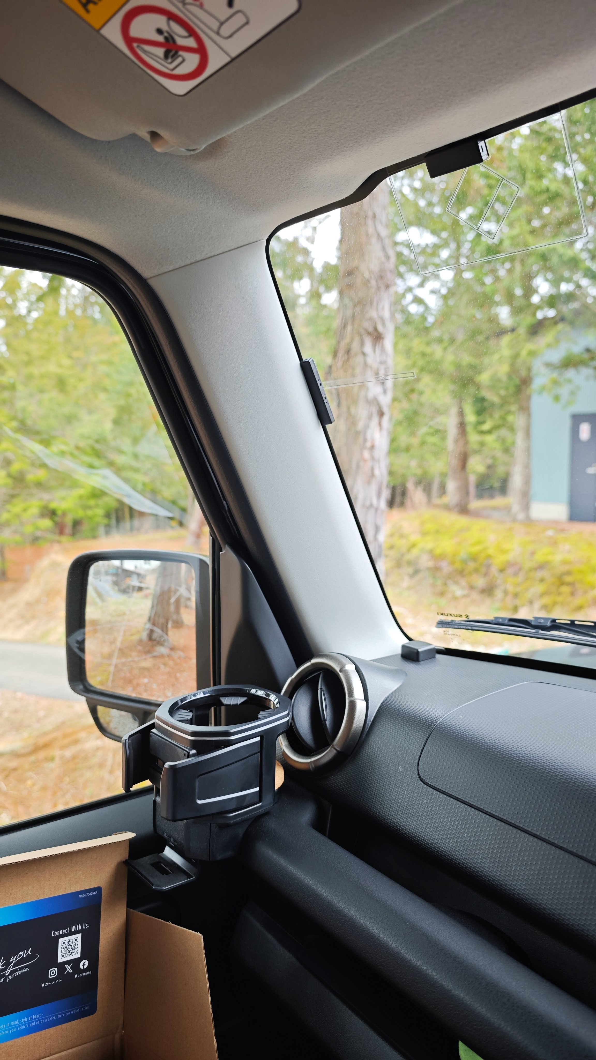 carmateさんのAピラーカバー装着！